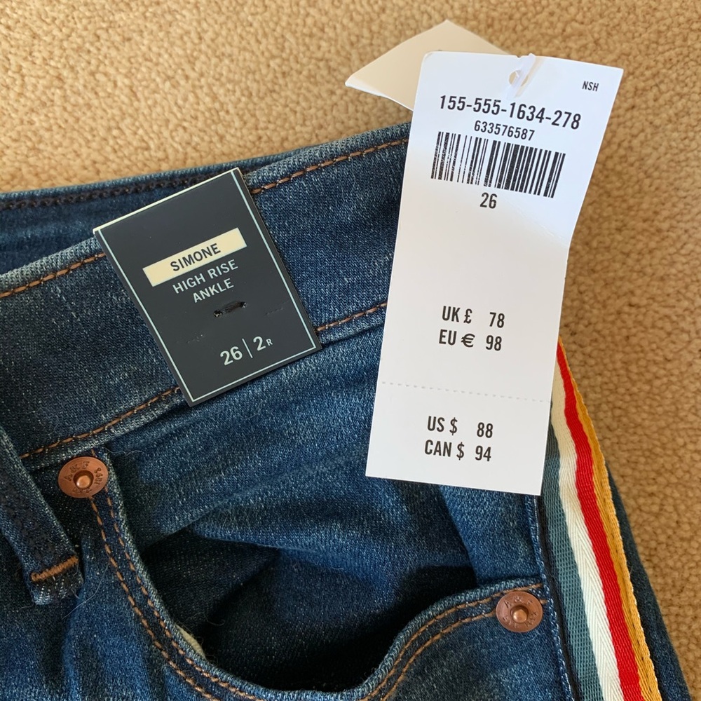 Abercrombie & Fitch Simone high rise ankle jeans